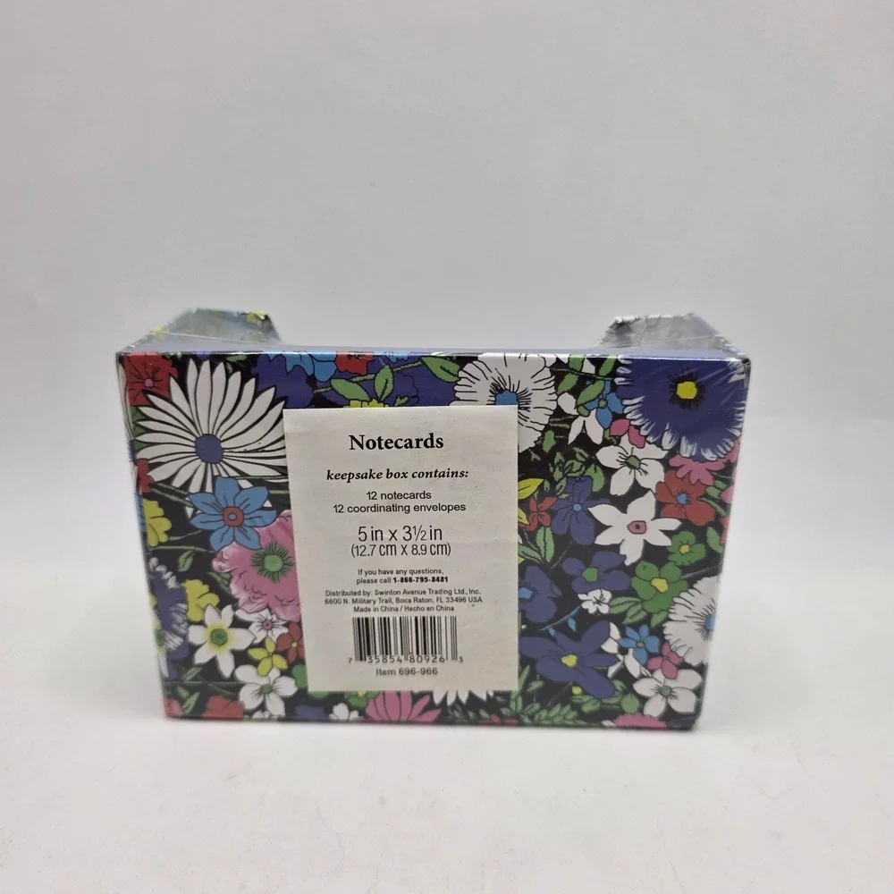 Swinton Avenue Trading Notecards Floral Keepsake Box 12ct Stationary Gift Set